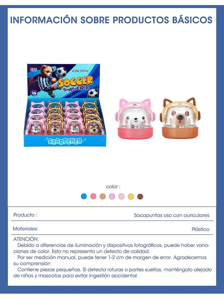 SACAPUNTAS C/U 10