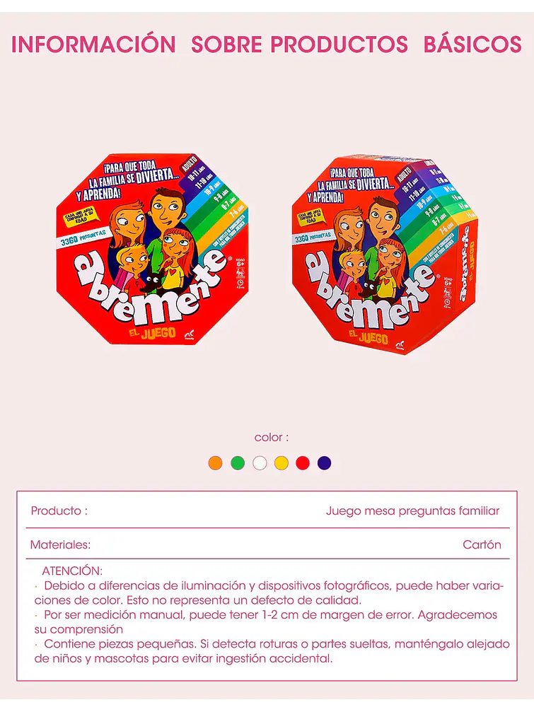 JUEGO DE MESA C/U 9