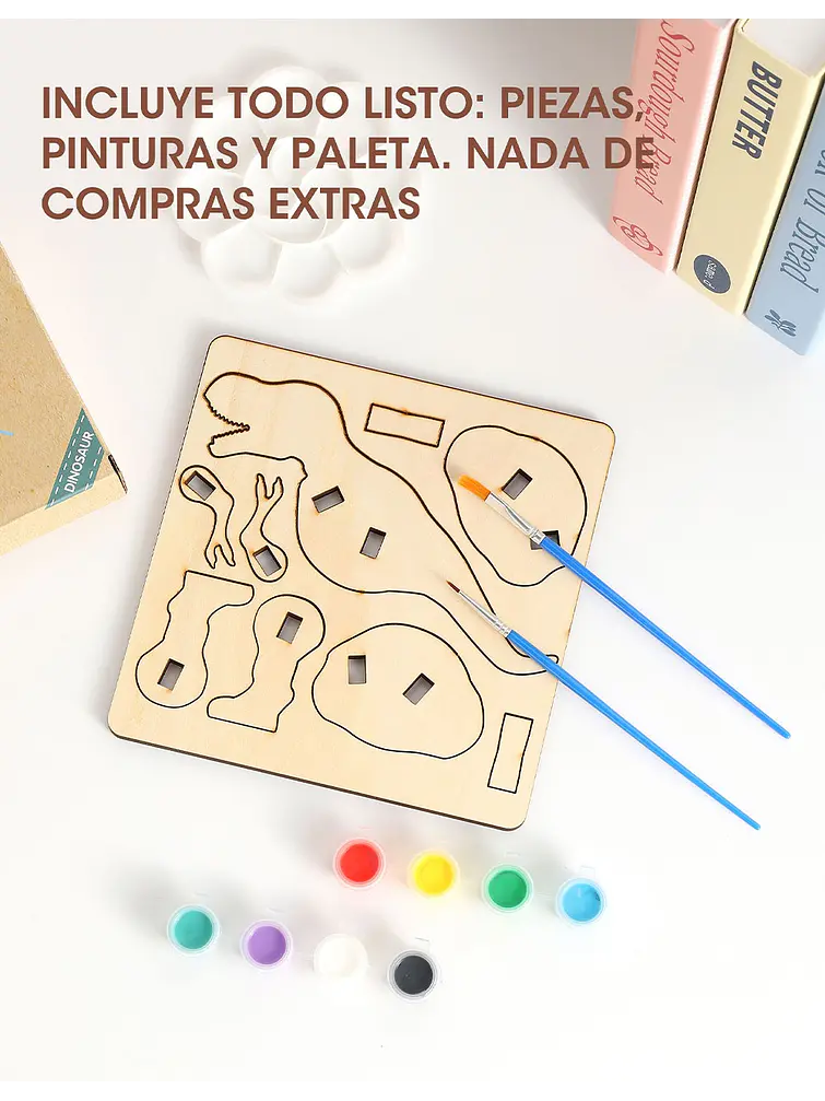 ROMPECABEZA + PINTURAS C/U 4