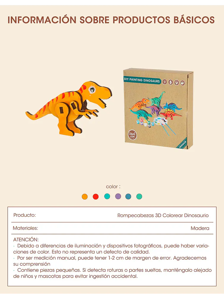 ROMPECABEZA + PINTURAS C/U 10