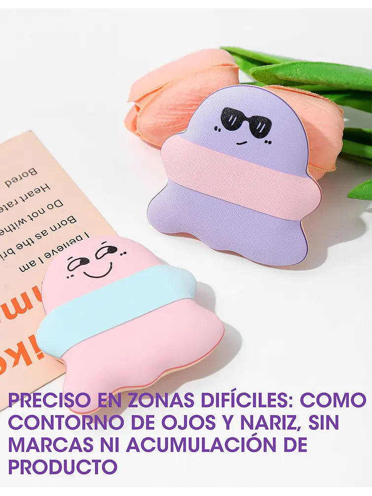 ESPONJA DE MAQUILLAJE C/U 8