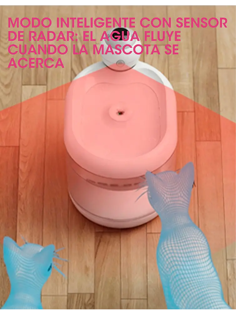 FUENTE DE AGUA PARA MASCOTAS C/U 2