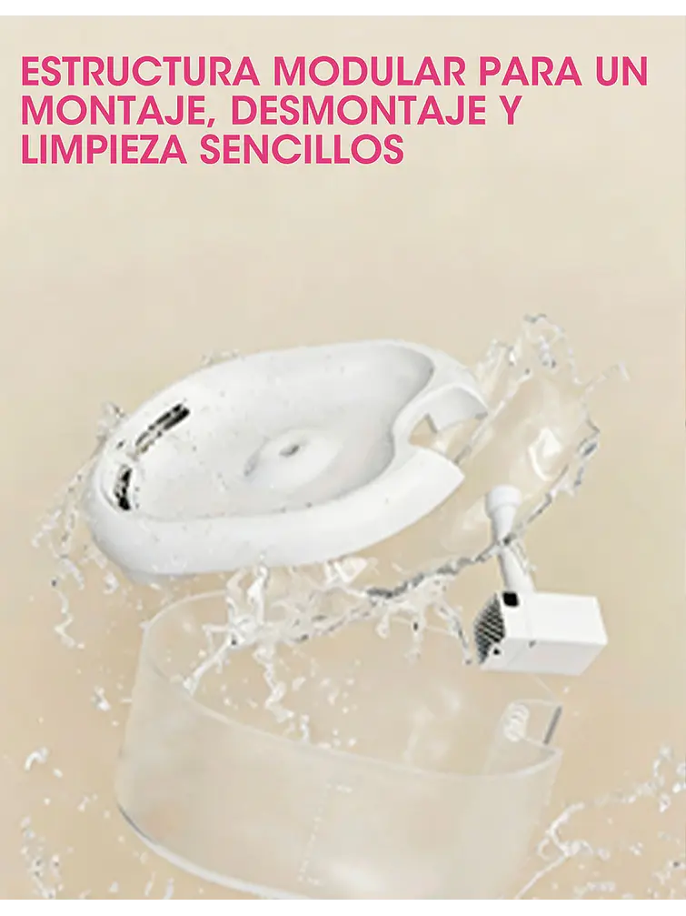 FUENTE DE AGUA PARA MASCOTAS C/U 8