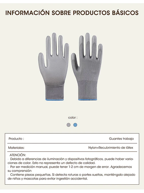 GUANTES C/U 5