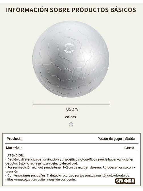PELOTA DE YOGA C/U 7