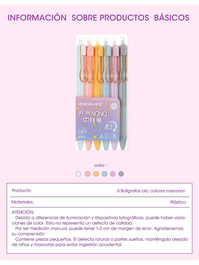 BOLIGRAFO PCS*6 6