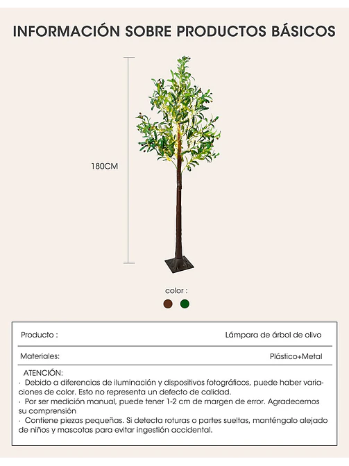 ARBOL DE NAVIDAD 1.8M 210L C/U 4