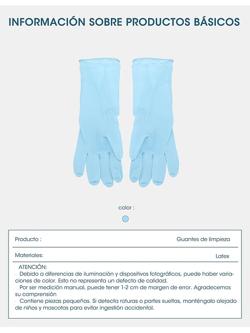 GUANTES DE LIMPIEZA C/U 7