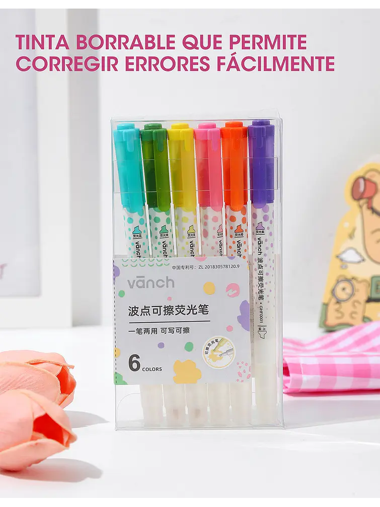 RESALTADORES BORRABLES PCS*6 5