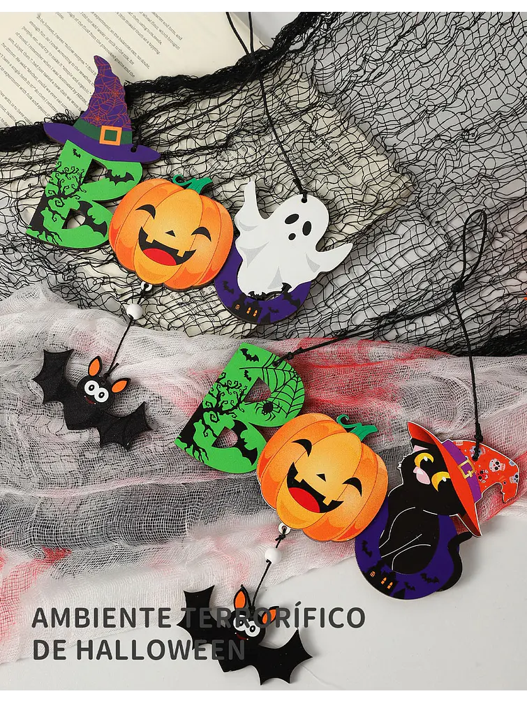ADORNO DE HALLOWEEN C/U 4