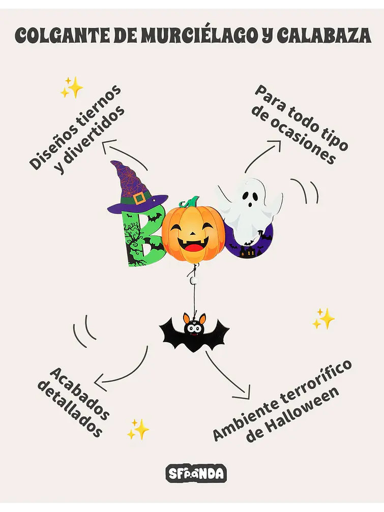 ADORNO DE HALLOWEEN C/U 7