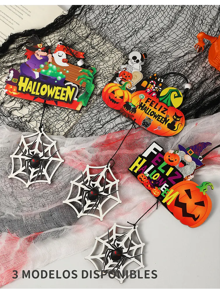 ADORNO DE HALLOWEEN C/U 6