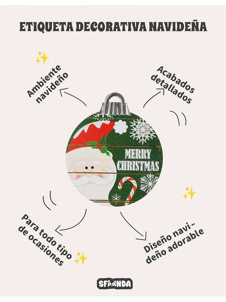 ADORNO NAVIDEÑO C/U 7