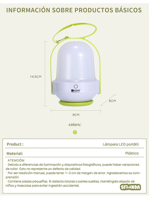 LAMPARA LED C/U 8