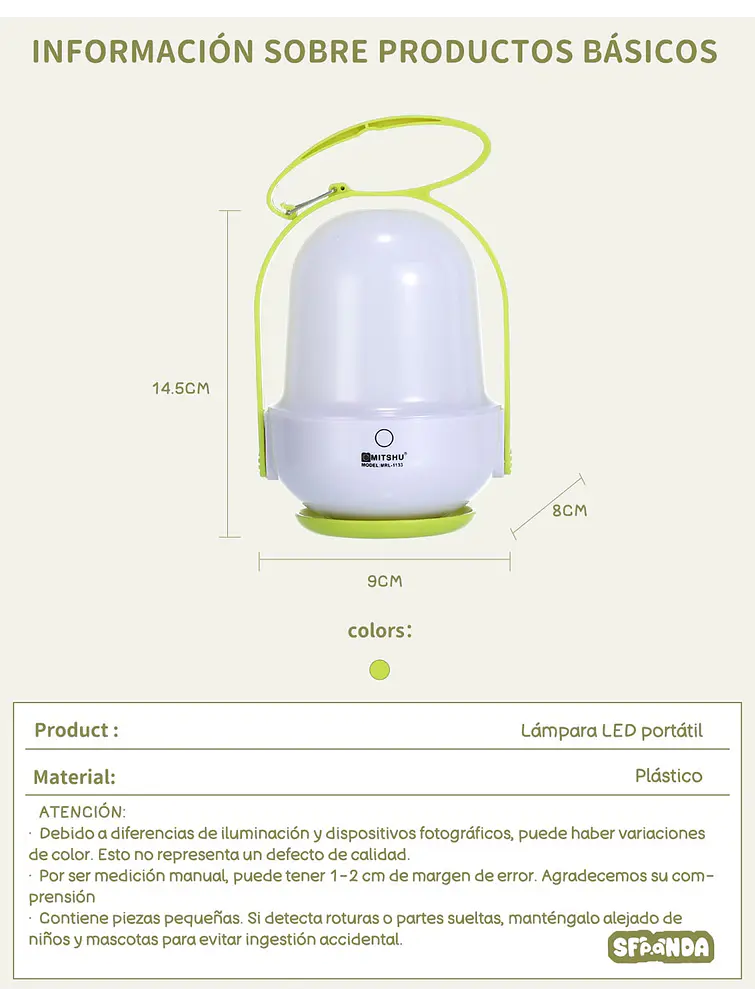 LAMPARA LED C/U 8
