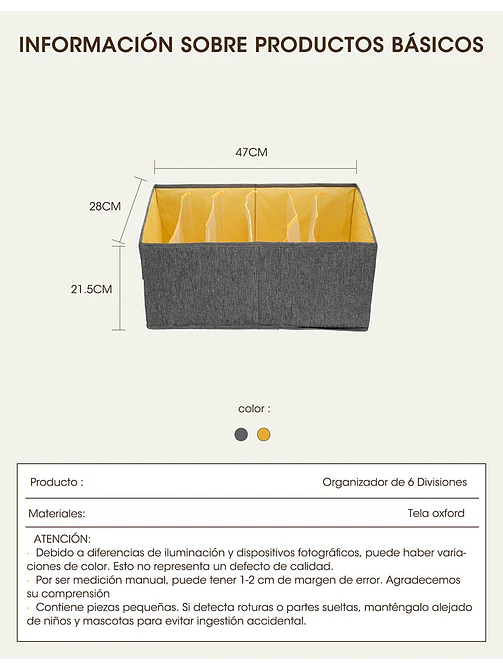 ORGANIZADOR C/U 7