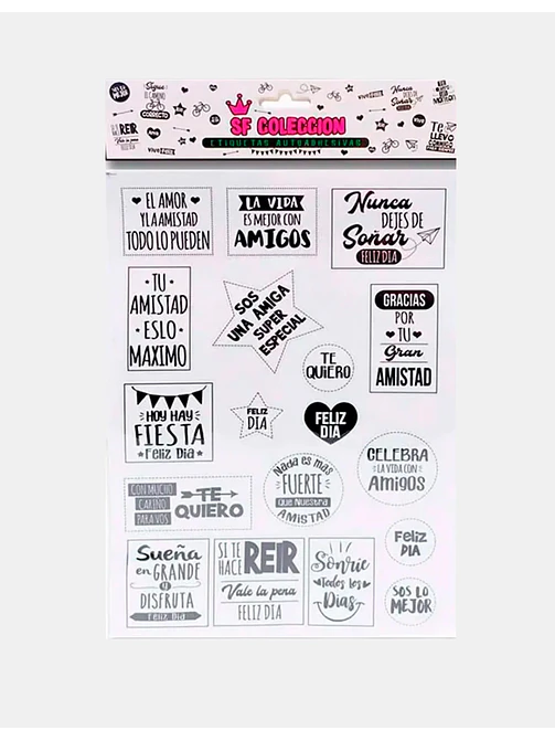 STICKER CON FRASES PARA EL AMIGO C/U 1