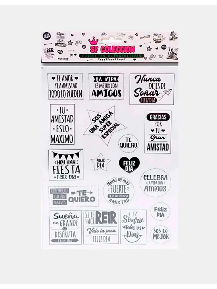 STICKER CON FRASES PARA EL AMIGO C/U 1