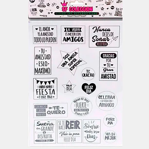 STICKER CON FRASES PARA EL AMIGO C/U