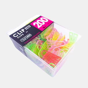 CLIPS PLASTICOS PCS*200