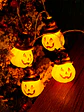 GUIRNALDA LED CALABAZAS HALLOWEEN C/U - Miniatura 3