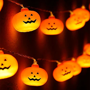 GUIRNALDA LED CALABAZAS HALLOWEEN C/U             