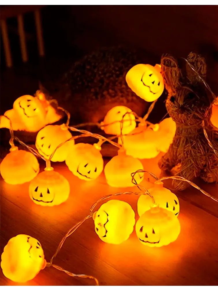 GUIRNALDA LED CALABAZAS HALLOWEEN C/U              3