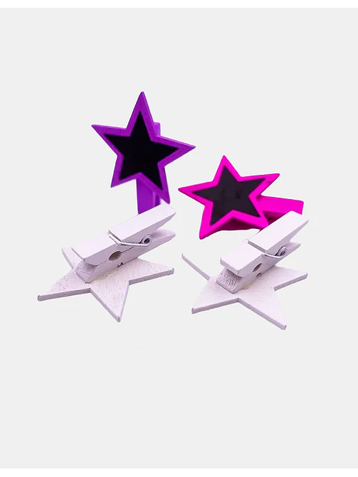 BROCHE DE MADERA MINI 3.5*3CM PCS*6 2