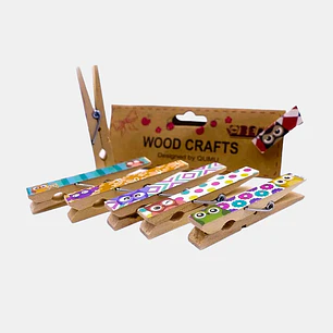 BROCHE DE MADERA BUHO 7.2*1CM PCS*7