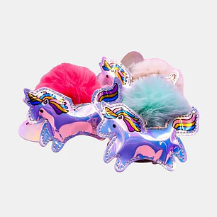 LLAVERO POMPON UNICORNIO C/U