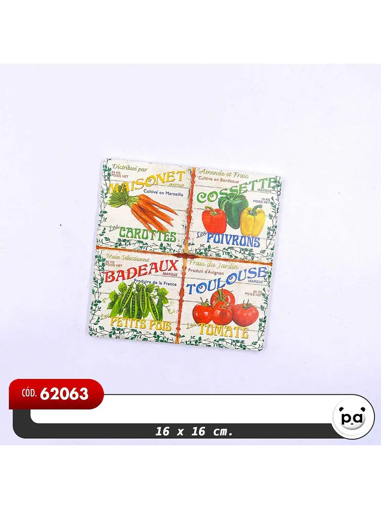 POSA PAVA VEGETALES  C/U 2