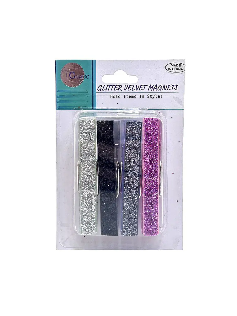 IMAN BROCHE CON GLITTER 7*1.5 PCS*4                4