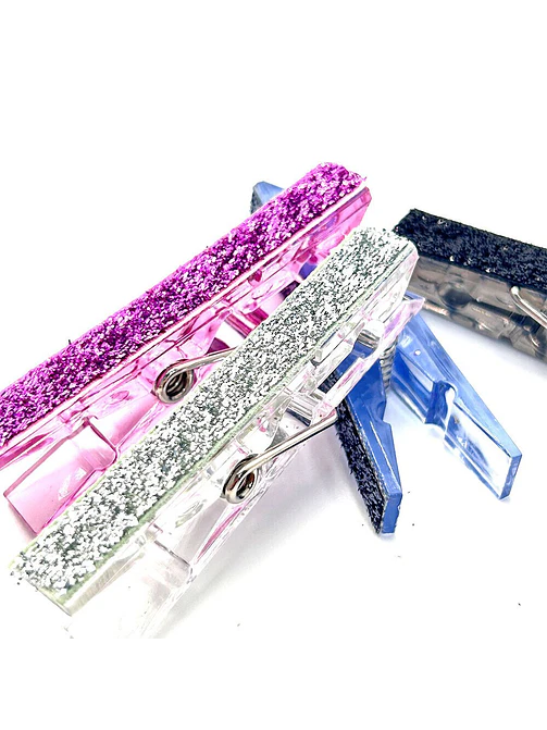 IMAN BROCHE CON GLITTER 7*1.5 PCS*4                2
