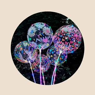 GLOBO LED CON DIBUJOS Ø20