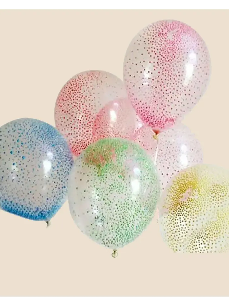GLOBO LED CON CONFETI Ø20