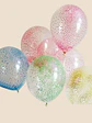 GLOBO LED CON CONFETI Ø20