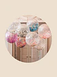 GLOBO LED CON CONFETI Ø20