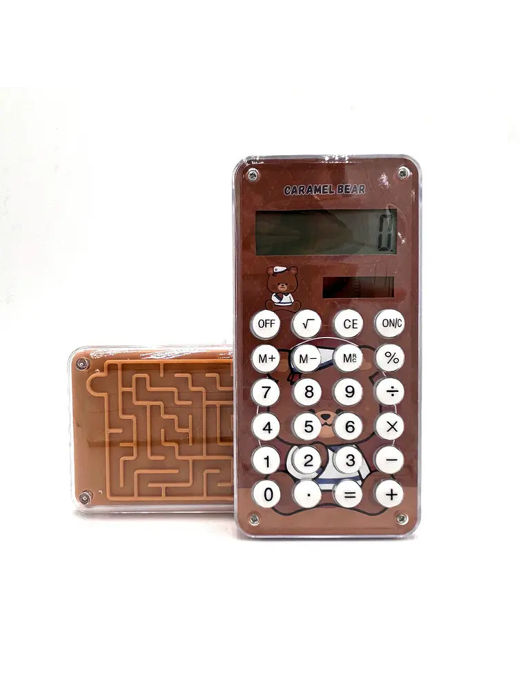 CALCULADORA OSO CON LABERINTO 12*6*1 C/U           3