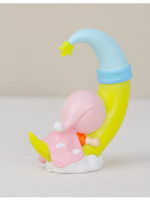 ADORNO DE BEBE CON LUNA C/U 3