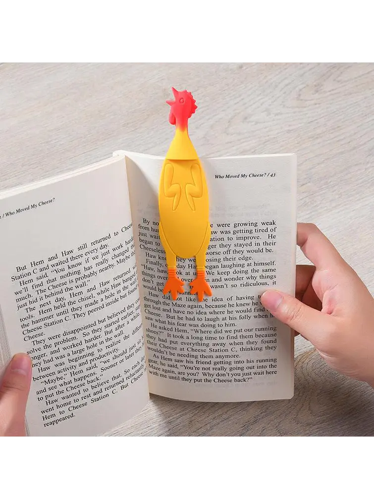 SEÑALADOR DE LIBRO GALLINA C/U 3