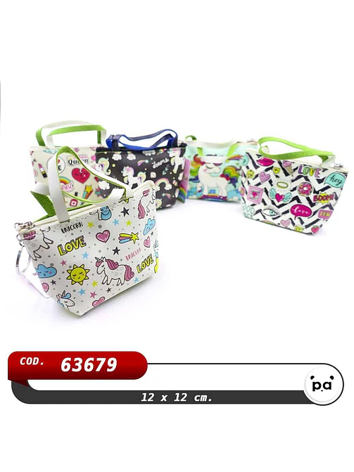 MONEDERO UNICORNIO 12*8 C/U 2