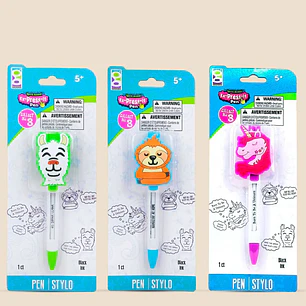 BOLIGRAFO RETRACTIL ANIMALES C/U
