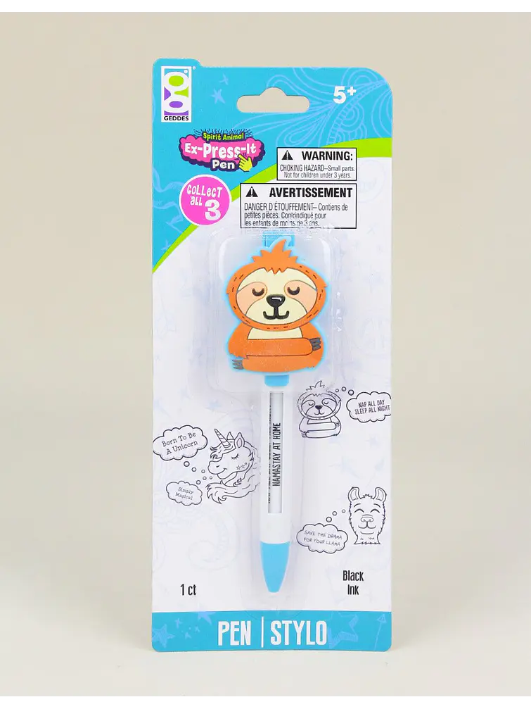 BOLIGRAFO RETRACTIL ANIMALES C/U 4