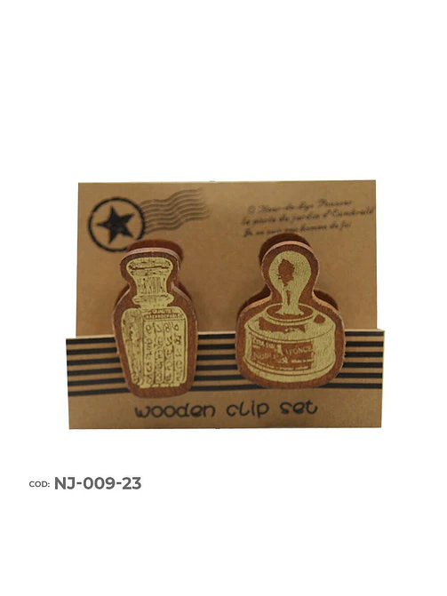 SET DE CLIPS X 2 WOODEN CLIP 3