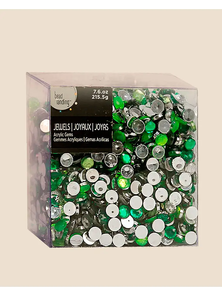 GEMAS DE ACRILICO PARA DECORAR 215G C/U 3