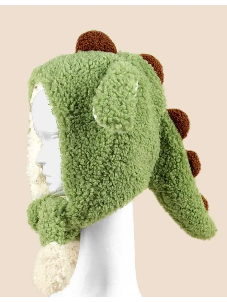 GORRO INFANTIL DINOSAURIO C/U 2