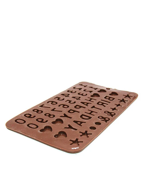 MOLDE DE SILICONA CHOCOLATE NUMEROS 50G C/U 2