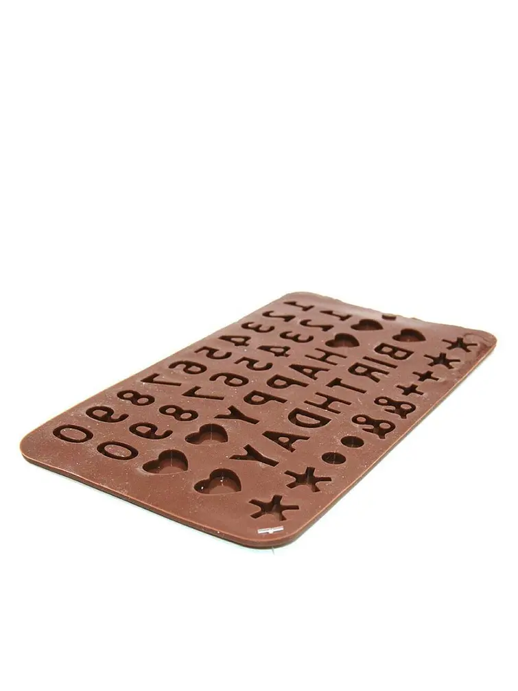 MOLDE DE SILICONA CHOCOLATE NUMEROS 50G C/U 2