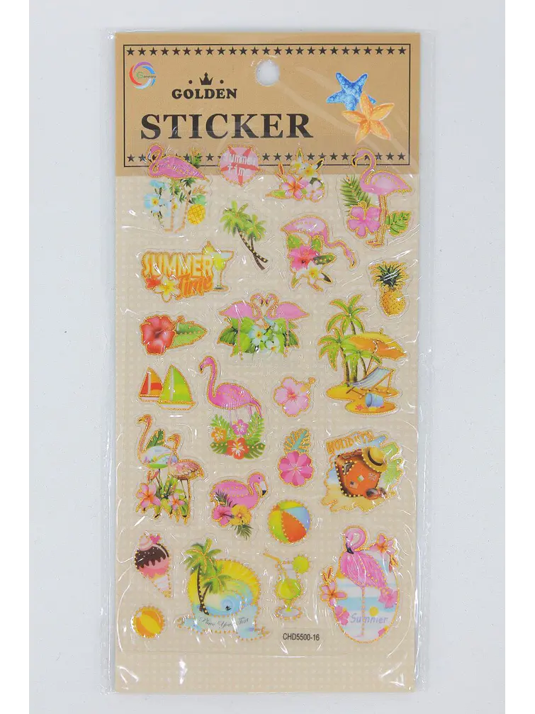 STICKER FLAMENCO/UNICORNIO C/U 4