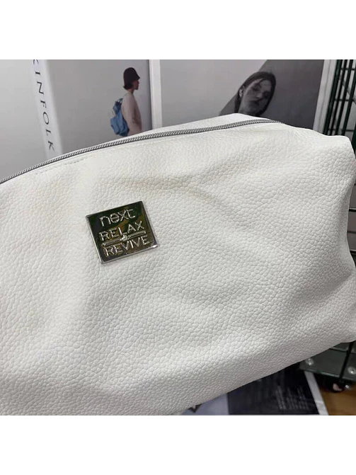 NECESER DE CUERINA BLANCO 31*15*13 C/U 2